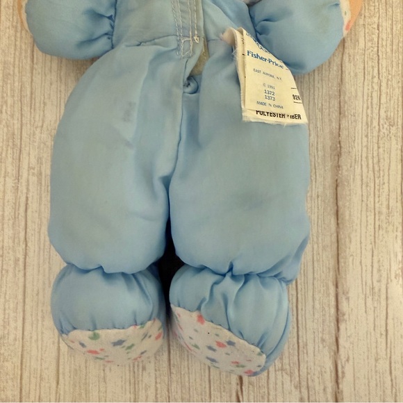 1991 Fisher Price Puffalump Kids Plush Snuggle Doll Blue Moon Star 1372 NO LIGHT - Picture 6 of 10